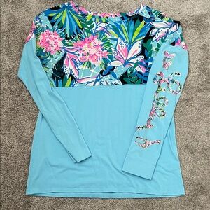 Lilly Pulitzer Finn top - tropical print